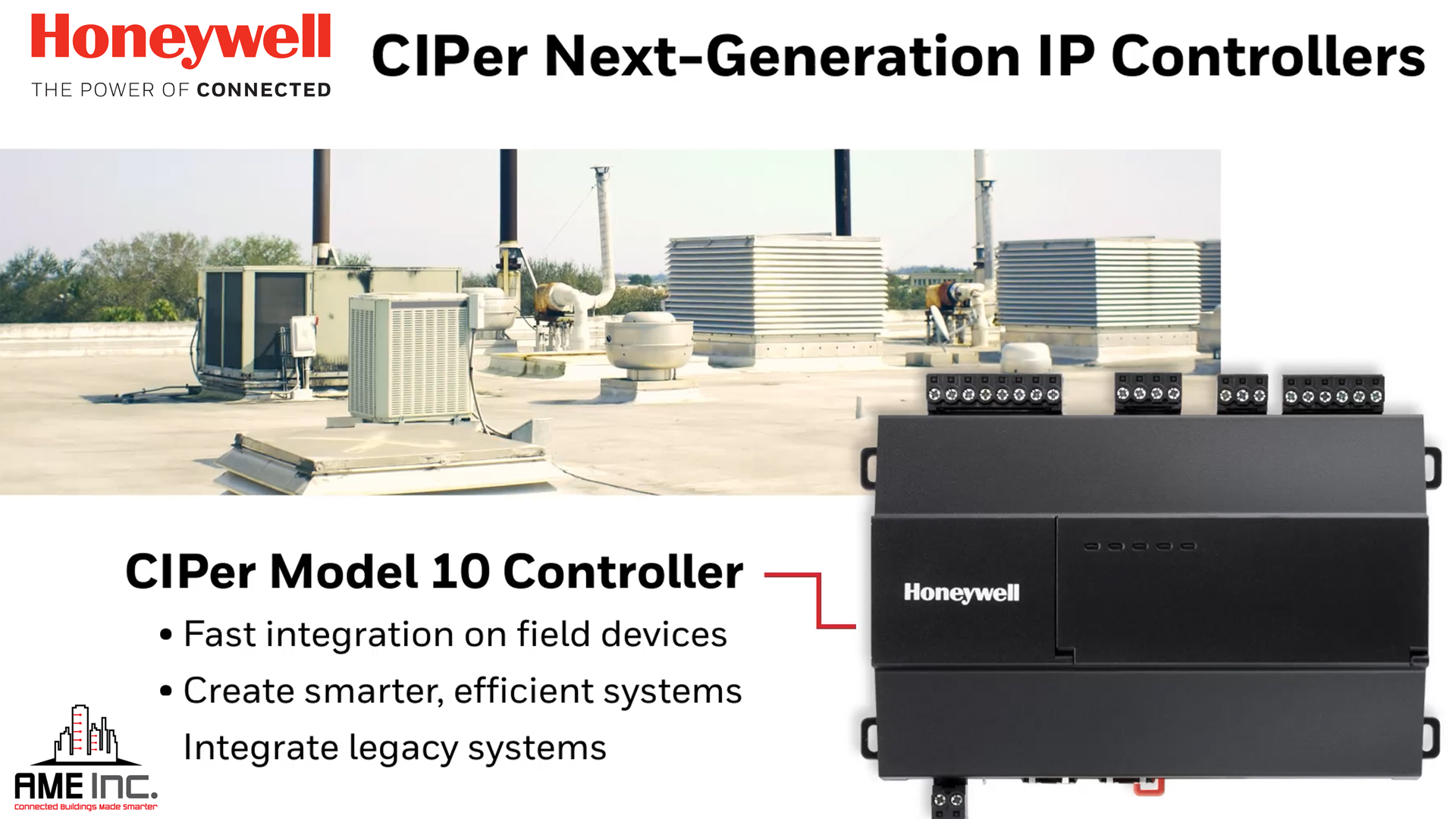 Honeywell CIPer 10 IP Controller AME Inc. Total Building Controls