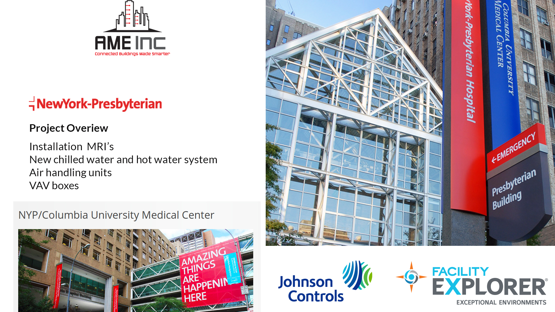 New York Presbyterian Hospital Ame Inc Total Building Controls Solutions